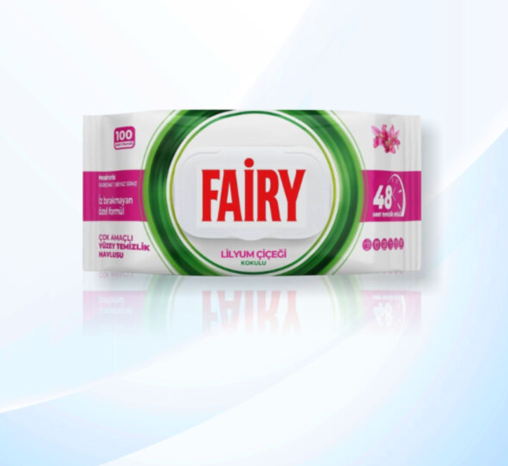 Fairy Multi-Purpose Surface Cleaning Wipes – Lily Scent – 100 Wipes