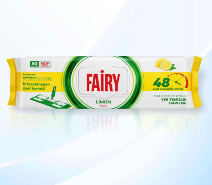 Fairy Floor Cleaning Wipes – Lemon Scent – 50 Wipes