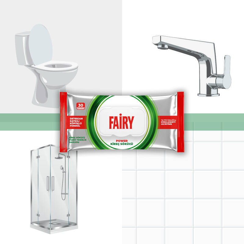 Салфетки Fairy Power для удаления известкового налета – 30 шт.